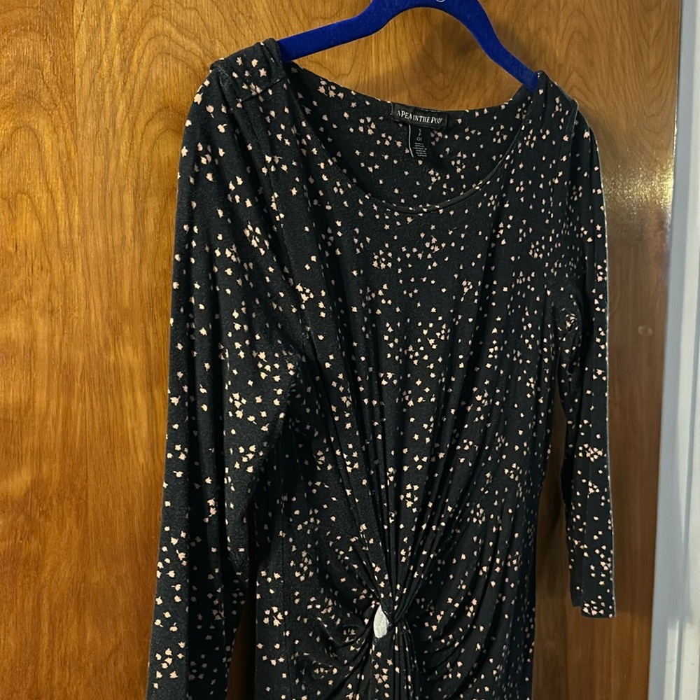 A‎ Pea in the Pod three quarter sleeve knee length stretch sheath dress sz S